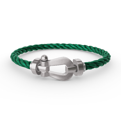 [Everoly JW]FORCE LARGE HORSESHOE NO DIAMOND BRACELET SILVER